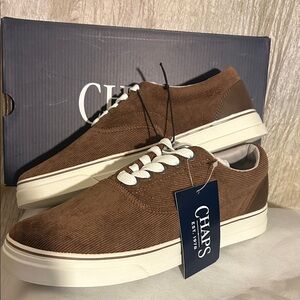 Men's Chace Canvas Lace-Up Sneakers Chaps, Size 10 - New with Tags
